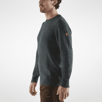 Pulover Fjällräven Övik Round-neck Sweater Men Dark Grey 030