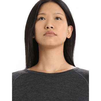 Tricou cu mânecă lungă Icebreaker 200 ZoneKnit LS Crewe Women JET HTHR/BLACK/METRO HTHR/CB