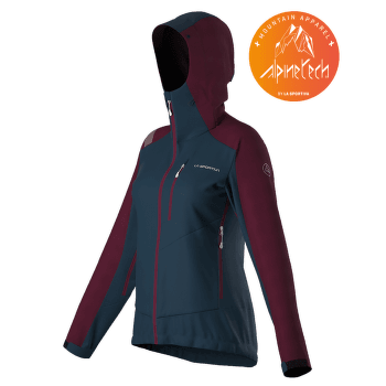 Jachetă La Sportiva ALPINE GUIDE SOFTSHELL JACKET Women Storm Blue/Red Plum