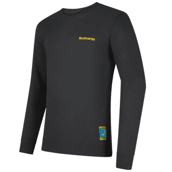 Tricou cu mânecă lungă La Sportiva CLIMBING ON THE MOON Sweatshirt Men Carbon/Giallo