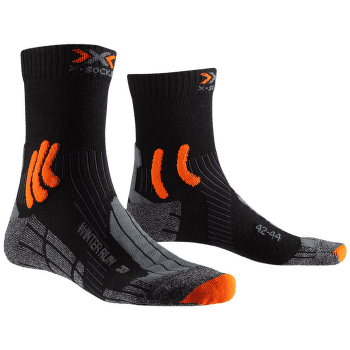 Șosete X-Bionic X-Socks Winter Run 4.0 BLACK/DARK GREY MELANGE/X-ORANGE