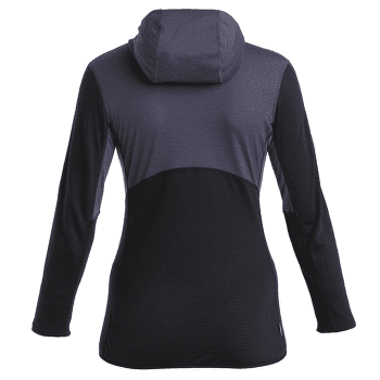 Hanorac Icebreaker Merino 200 Realfleece™ Descender LS  Zip Hoodie Women GRAPHITE/BLACK/CB