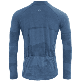 Tricou cu mânecă lungă Devold Standal Merino Shirt Zip Neck Men 258A Blue