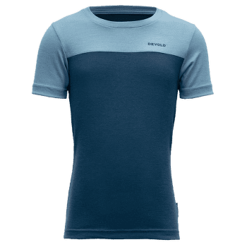 Tricou cu mânecă scurtă Devold Norang Merino Tee Kid 422A Flood