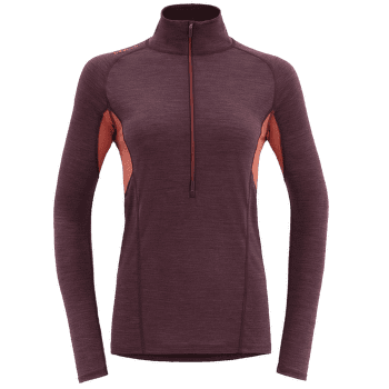 Tricou cu mânecă lungă Devold Running Zip Neck Women PORT