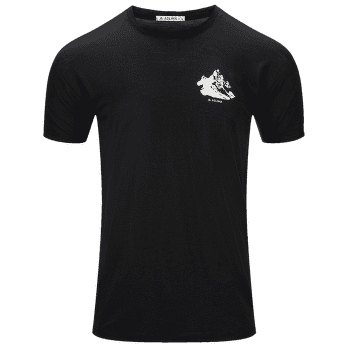Tricou cu mânecă scurtă Aclima LightWool Tee Mountain Men Jet Black