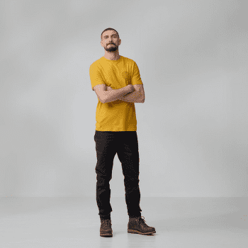 Tricou cu mânecă scurtă Fjällräven Hemp Blend Out Here T-shirt Men Ochre