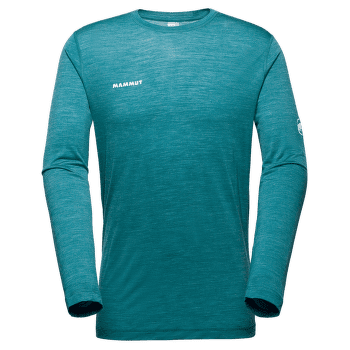 Tricou cu mânecă lungă Mammut  Tree Wool FL Longsleeve Men 40324 deep teal melange