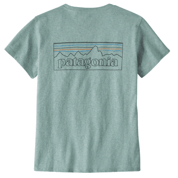 Tricou cu mânecă scurtă Patagonia P-6 Logo Responsibili-Tee Women P-6 Outline: Virtually Blue