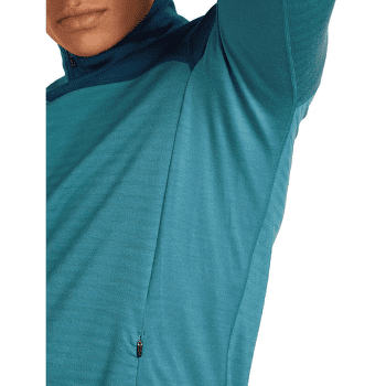 Hanorac Icebreaker Merino Blend 300 RealFleece™ Descender LS Zip Men TOPAZ/ATLANTIS/CB