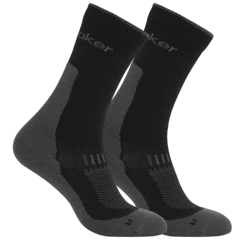Șosete Icebreaker Merino Hike+ Liner Crew Men - 2 pack BLACK/OBSIDIAN