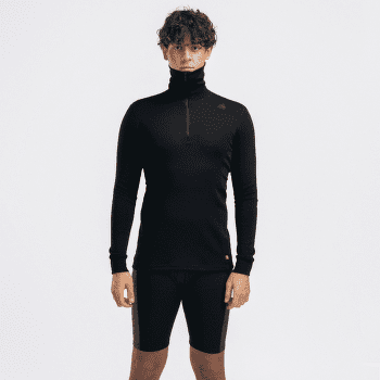 Tricou cu mâneci lungi Aclima WarmWool Polo Men Green Gables / Corsair / Jet Black