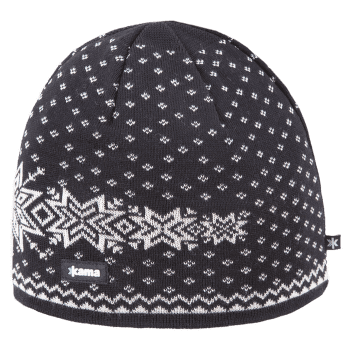 Căciuli Kama Knitted beanie A128 black 110