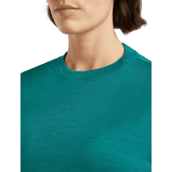 Tricou cu mânecă scurtă Icebreaker Merino 150 Tech Lite SS Crop Tee Women TIDAL TEAL
