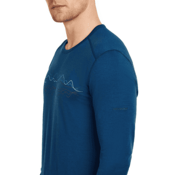 Tricou cu mânecă lungă Icebreaker Merino 200 Oasis LS Crewe Icebreaker Men BLACK