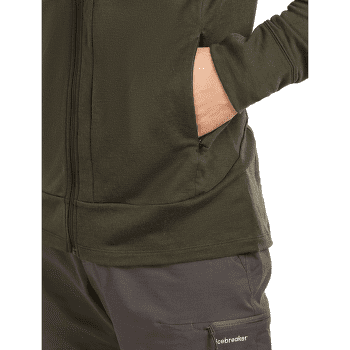 Pulover Icebreaker Merino 260 Quantum LS Zip Men Black