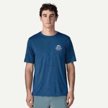 Tricou cu mânecă scurtă Patagonia Cap Cool Daily Shirt - Great Waves Men Dyno White