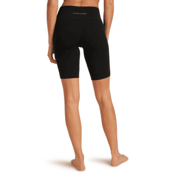 Pantaloni scurți Icebreaker Merino Blend 260 Seamless Rib 8" High Rise Shorts Women BLACK