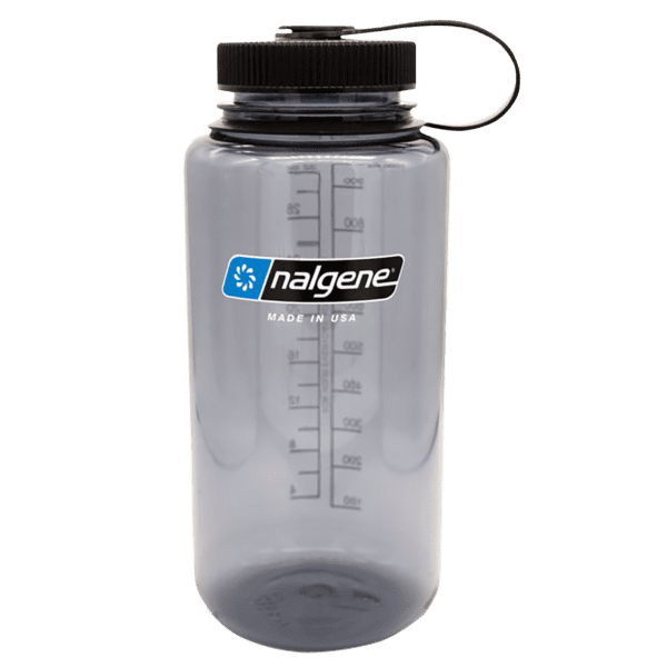 Sticlă Nalgene Wide Mouth Sustain 1000 ml Gray, W/Black Cap, Sustain  682021-0333