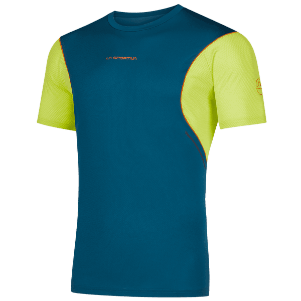 Tricou cu mânecă scurtă La Sportiva RESOLUTE T-SHIRT Men Storm Blue/Lime Punch