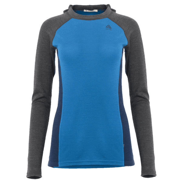 Hanorac Aclima WarmWool hoodsweater V2 Women Marengo / Corsair / Navy Blazer