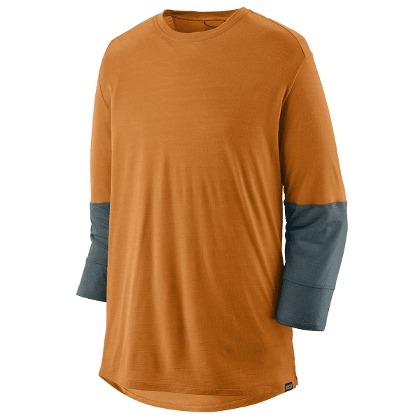 Tricou cu mânecă scurtă Patagonia Merino 3/4 Sleeve Bike Jersey Men Golden Caramel