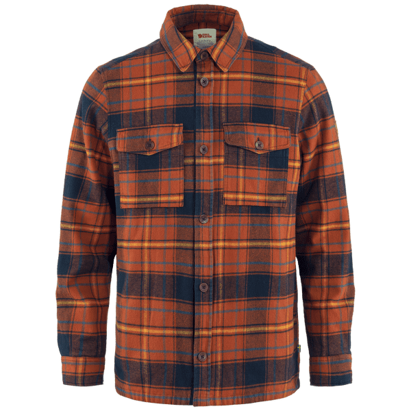 Cămașă cu mânecă lungă Fjällräven Övik Lite Padded Shirt Men Autumn Leaf-Dark Navy