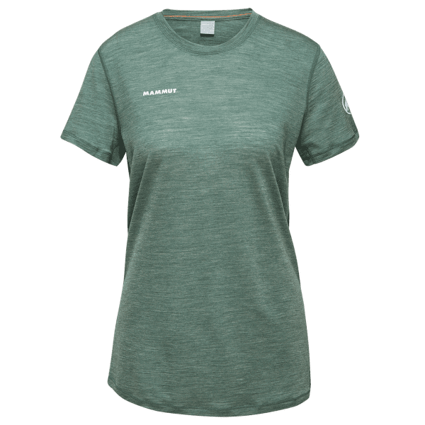 Tricou cu mânecă scurtă Mammut Tree Wool FL T-Shirt Women dark jade melange-40237