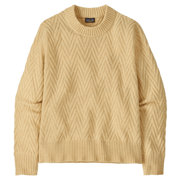 Pulover Patagonia Recycled Wool Crewneck Sweater Women Chevron Cable: Natural