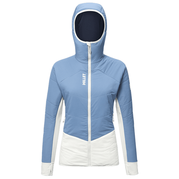 Jachetă Millet White Primaloft Hoodie Women CORONET BLUE/FOGGY DEW