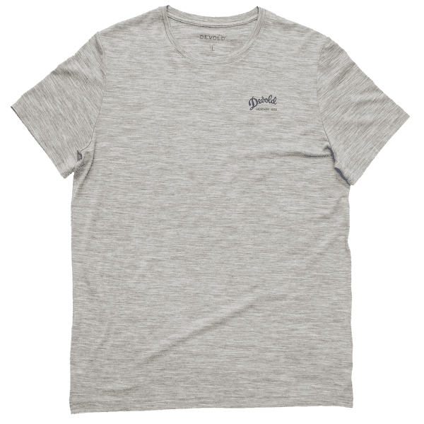 Tricou cu mânecă scurtă Devold Classic Script Tee Men 770A GREY MELANGE