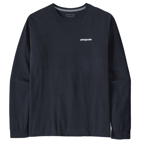 Tricou cu mânecă lungă Patagonia Long-Sleeved P-6 Logo Responsibili-Tee Men New Navy