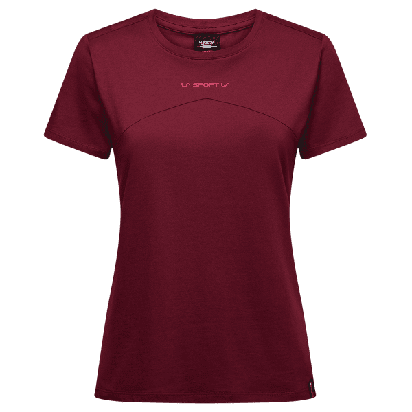 Tricou cu mânecă scurtă La Sportiva ROOF T-SHIRT Women Redwood/Azalea