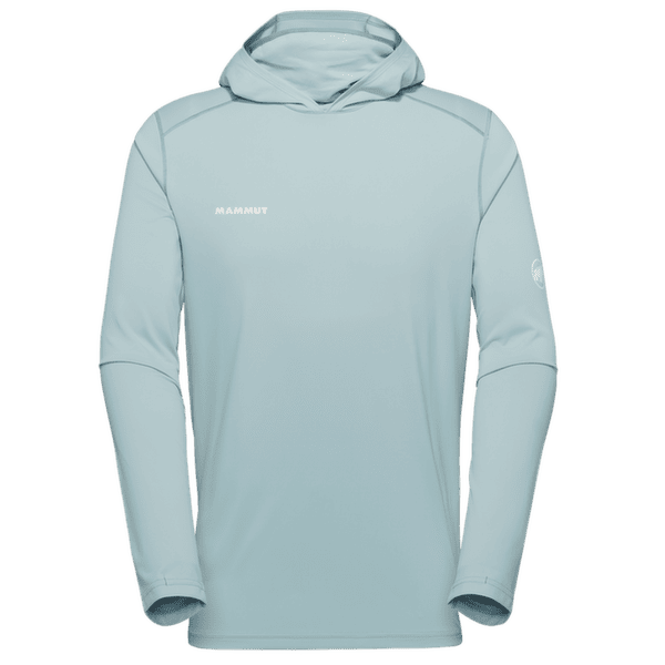 Tricou cu mânecă lungă Mammut SELUN FL SUN HOODY MEN nebla