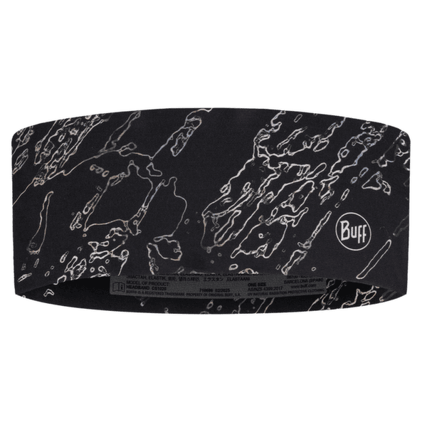 Bandă pentru cap Buff Coolnet UV Wide Headband ANTER BLACK