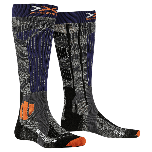 Șosete pentru genunchi X-Bionic Ski Rider 4.0 STONE GREY/MELANGE BLUE