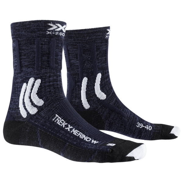 Șosete X-Bionic X-SOCKS® TREK X APANI® Merino WOMEN Midnight Blue/Arctic White