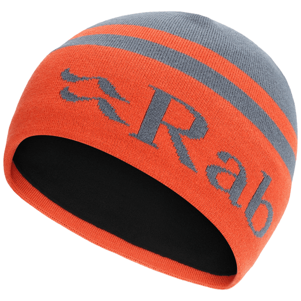 Căciuli Rab Logo Band Beanie Orion Blue/Red Grapefruit