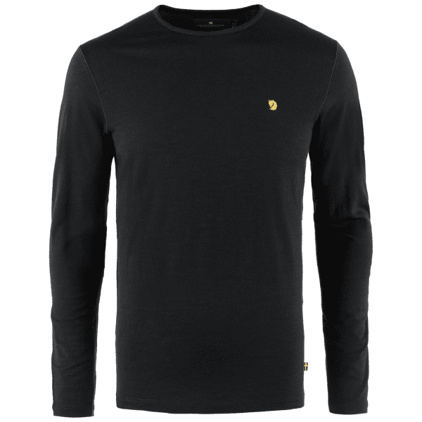 Tricou cu mânecă lungă Fjällräven Bergtagen Thinwool LS Men Black