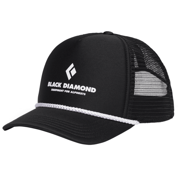 Capac Black Diamond Flat Bill Trucker Hat Black-Black Eqpmnt for Alpnst