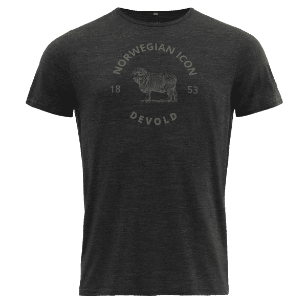 Tricou cu mânecă scurtă Devold Bagge Merino 130 Tee Men 940A ANTHRACITE