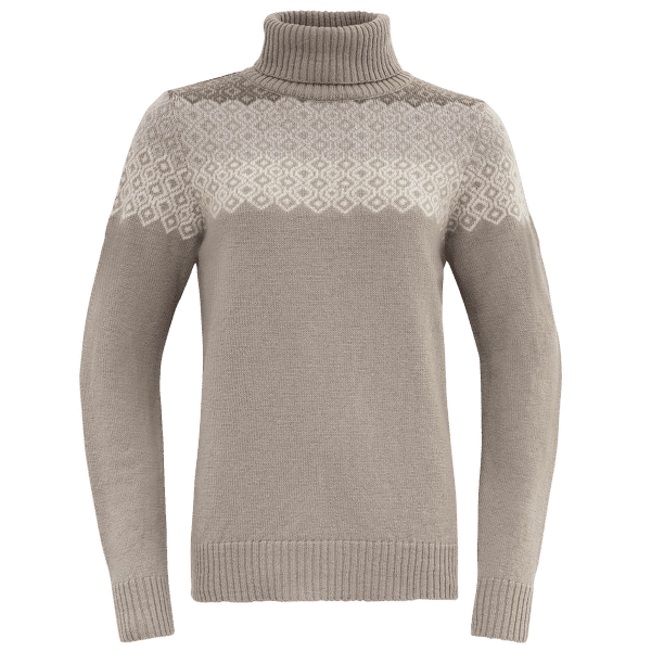 Pulover Devold Syvde Wool High Neck Women 684A STONE