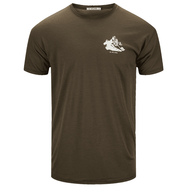 Tricou cu mânecă scurtă Aclima LightWool Tee Mountain Men Tarmac