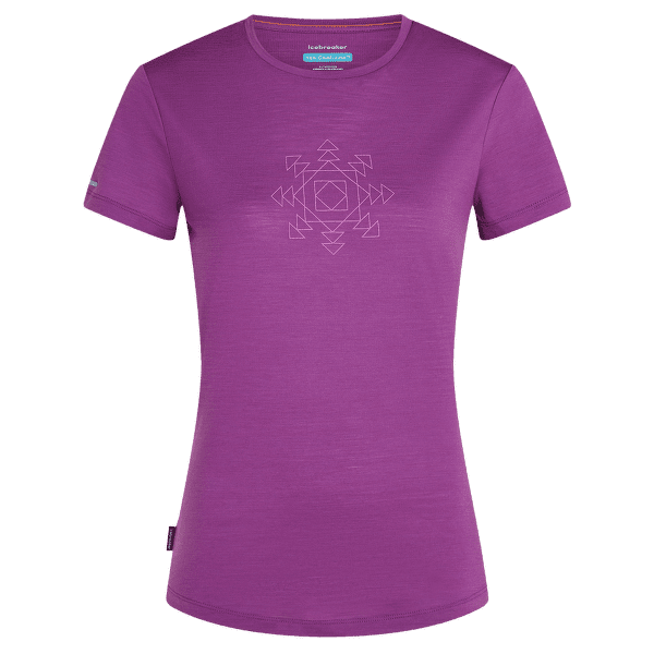 Tricou cu mânecă scurtă Icebreaker Merino Blend 125 Cool-Lite™ Sphere SS Tee Fusion Women PASSION