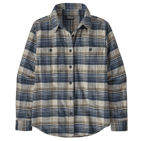Cămașă cu mânecă lungă Patagonia Fjord Flannel Shirt Women River Plaid: Barnacle Blue