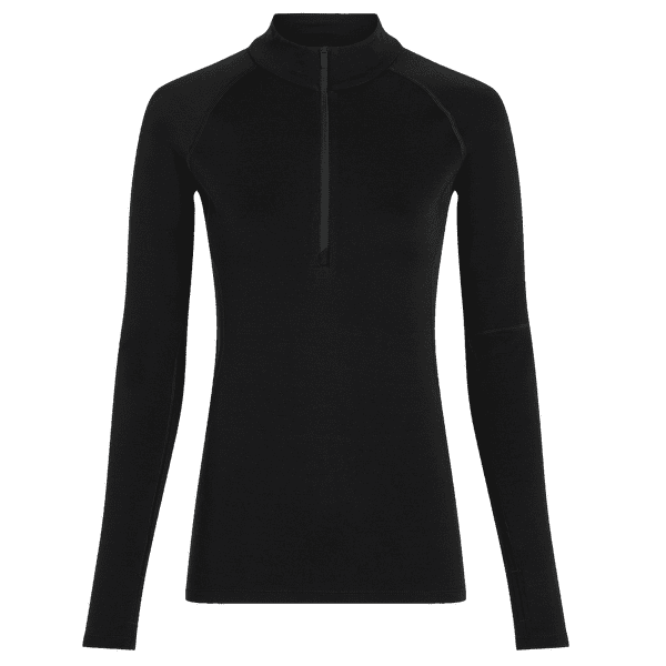 Pulover Icebreaker 300 MerinoFine™ Polar LS Half Zip Women Black