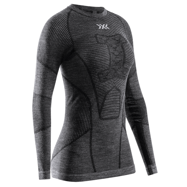 Tricou cu mânecă lungă X-Bionic X-Bionic Symbio Merino Shirt LS Women Rhino Grey