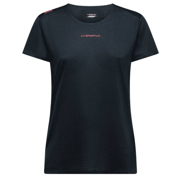 Tricou cu mânecă scurtă La Sportiva PURE T-SHIRT Women Black/Hibiscus