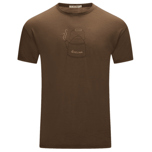 Tricou cu mânecă scurtă Aclima LightWool 140 Classic Tee Kettle Men Dark Earth