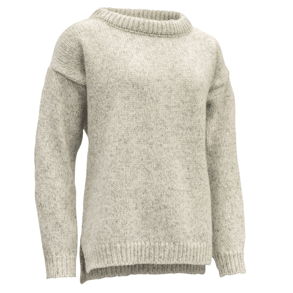 Pulover Devold NANSEN SWEATER SPLIT SEAM Women 770A GREY MELANGE